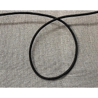 elastique rond élasthanne noir ,3 mm